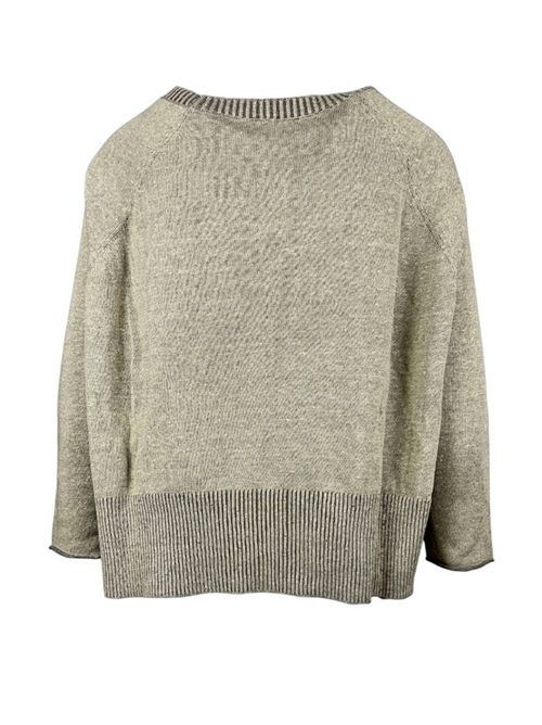 Maglia donna a scatola tortora Base Milano | B1564-462900